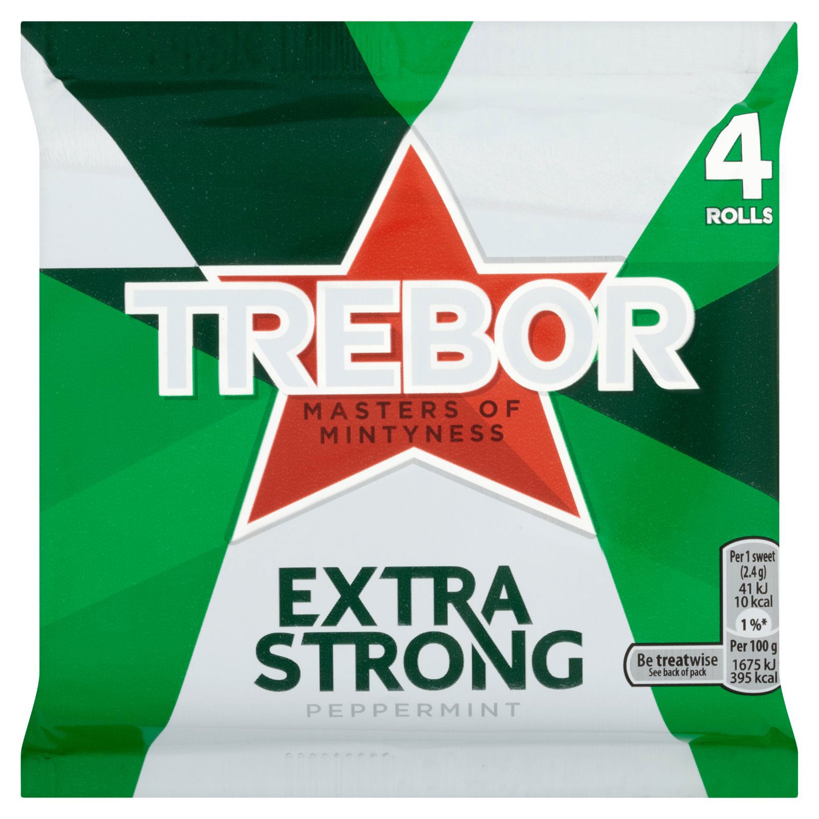 Trebor Extra Strong 4Pack 165.2g Trebor Extra Strong 4Pack 165.2g
